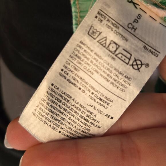 Old Navy Pink and Green Banana Leaf Print Pajama Pants sz Small - Picture 6 of 6